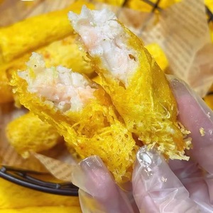 Rollitos de Camarones Crujientes Personalizados Directo de Fábrica para Dim Sum, Té de la Mañana, Aperitivo Halal de Mariscos para Restaurantes y Servicios de Alimentos - Product Image 2