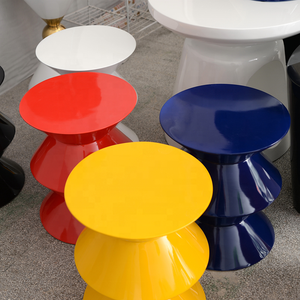 Tavolino Rotondo Cesar in Fibra di Vetro per Soggiorno Moderno - Product Image 3