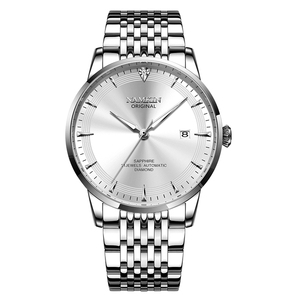 1Customized Luxury Stainless Steel Miyota <b>Automatic</b> Mechanical Water Resistant <b>Chronograph</b> Men's Watch Pointer Dial 20mm Band - Product Image 5