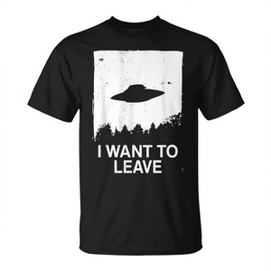 Camiseta Promocional con Silueta Simple de OVNI para Expresar tu Estilo Extraordinario - Product Image 2