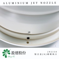 Buse à jet ronde en alliage d'aluminium anodisé moderne avec installation facile, modèle JNJ250 pour usage commercial