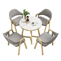 Ensemble de table et de chaises de salle à manger modernes de luxe pour 4 personnes, pour la maison, l'hôtel, l'appartement