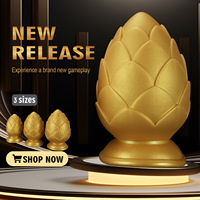 Plug anal unisexe jaune en forme de lotus, masturbateur en forme de bourgeon, dilatateur gay, accessoires BDSM, nouveauté pour adultes, vente en gros, silicone liquide