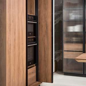 Modular Kitchen <b>Cabinets</b> with Countertops Melamine Wood Island Furniture for Kitchens - Product Image 6