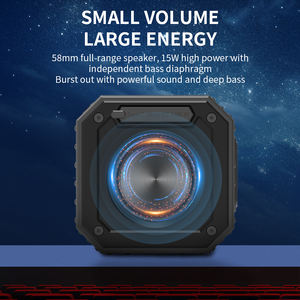 CYBORIS-Altavoz para montar en bicicleta con soporte para bicicleta, 15W, sonido estéreo fuerte, IPX7, carrito de golf portátil, altavoces de dientes azules, para ciclismo al aire libre - Product Image 2