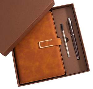 Set de Papelería Multifuncional A5 para Regalo, con Cuaderno de Tapa de Cuero y Bolígrafo - Product Image 1