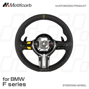 พวงมาลัยแต่งคุณภาพสูง หุ้มหนังกลับ สำหรับอัพเกรดภายในรถยนต์ BMW M330i M440i F10 F30 X3 X5 F15 F16 F18 M2 M3 M4 ปี 2010-2018 - Product Image 2