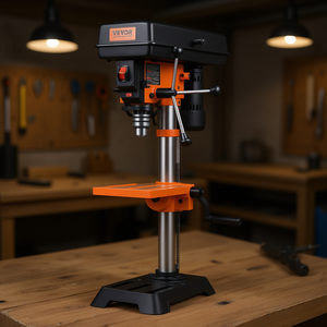 Perceuse à colonne industrielle Vevor 10 pouces, 5 vitesses, en fonte, 610-2800 tr/min, AC 220-240V, prise européenne - Product Image 2