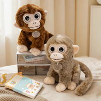 Nouvelle peluche singe doré, jouet en peluche singe, décoration de voiture gorille, cadeau pour enfants