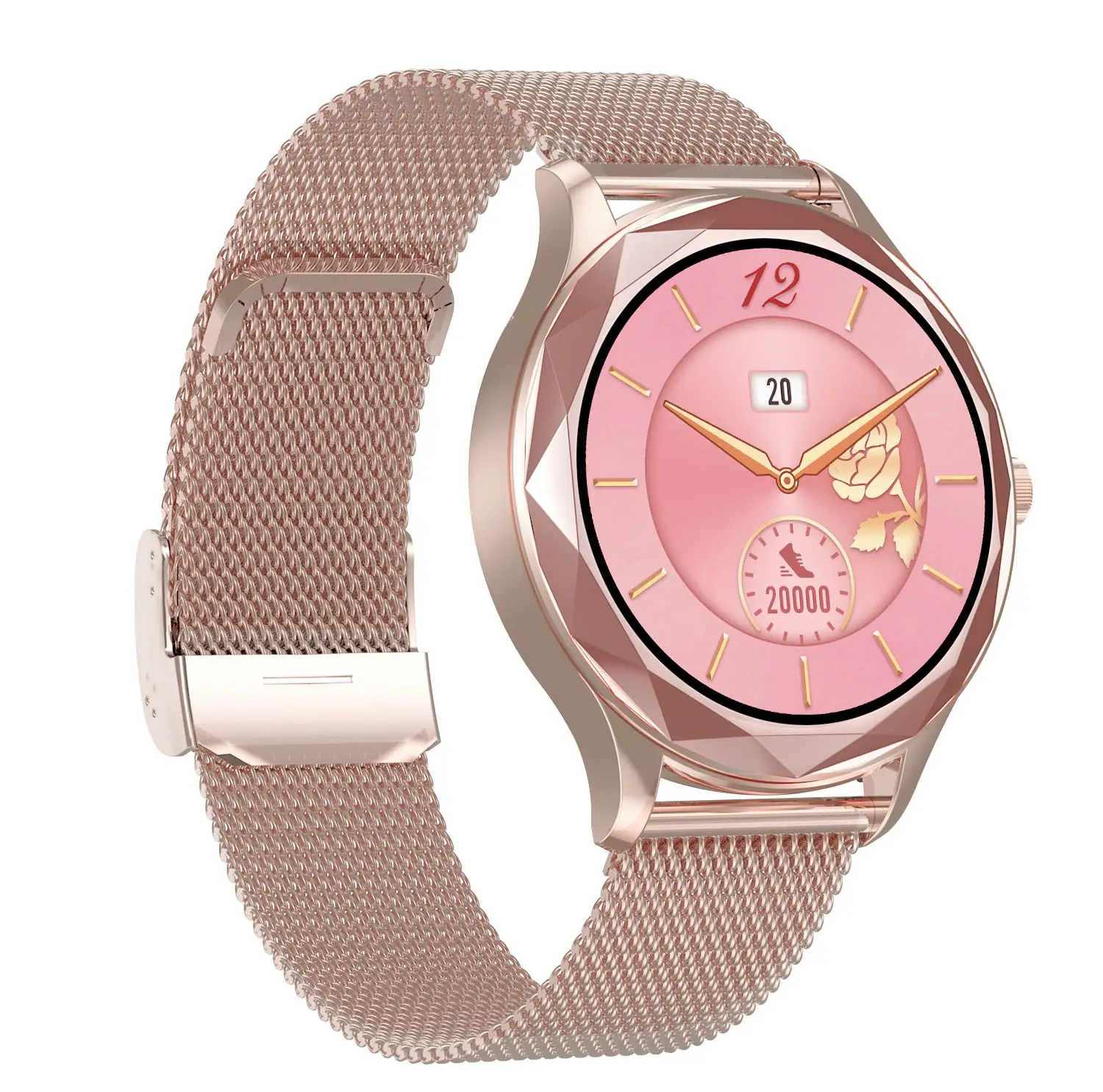 Reloj inteligente deportivo Unisex, pulsera inteligente con pegamento de plata y polvo, superbrillante, Diamante, para teléfono inteligente