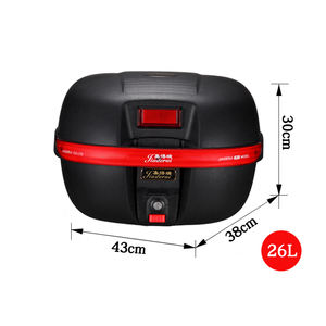 Classic <span class=keywords><strong>Moto</strong></span> Storage Box JDR PP <span class=keywords><strong>Moto</strong></span> <span class=keywords><strong>Top</strong></span> <span class=keywords><strong>Case</strong></span> avec 1 an de garantie et capacité 26L - Product Image 4