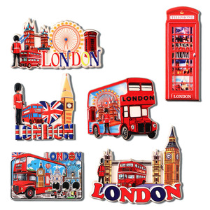 Imán de Refrigerador Personalizado de Resina, Imán Creativo para Refrigerador, Pegatinas 3D, Recuerdos de Londres, Inglaterra, Turismo, Edificios - Product Image 1