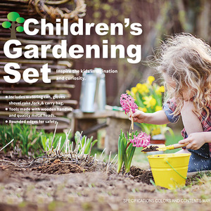 Kinder spielen Outdoor-Garten-Kits Pflanz werkzeuge Set Gartens chaufel Gabel Rechen Kinder Garten werkzeug Set für Kinder - Product Image 2