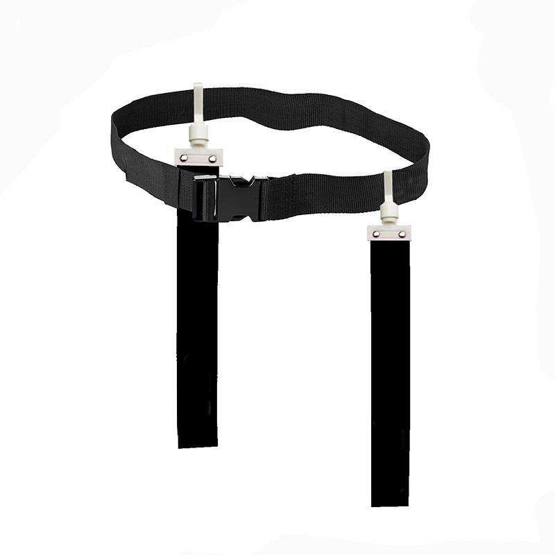 Ceinture à boucle drapeau noir