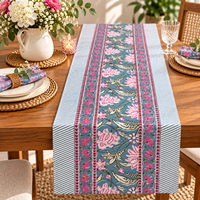 Chemin de table en coton tissé, linge de table décoratif pour salle à manger, restaurant, café, banquet, événement, hôtellerie et usage domestique