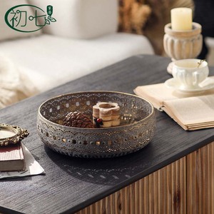 Round <b>Woven</b> <b>Basket</b> Handmade Vintage Style Toys Organizer Storage <b>Basket</b> For Desk Home Decor Gift - Product Image 3