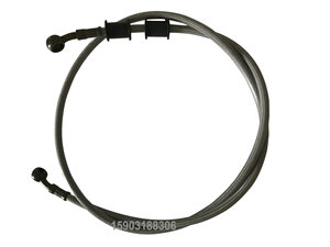An3 1/8 HL SAE J1401 Racing Auto Brake Tuyaux avec 10mm <span class=keywords><strong>Banjo</strong></span> Eye Fittings Wire Braided Motorcycle Brake Clutch Cable Assembly - Product Image 5