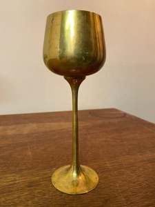 Juego de 4 Copas de Vino de Latón, Estilo Vintage, Decoración para el Hogar, Duraderas, Forma de Copa - Product Image 2