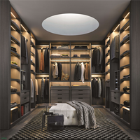Fabriqué en Chine, armoire de rangement pour vêtements en bois MDF de haute qualité, moderne et luxueuse, pour la maison, la chambre à coucher, l'hôtel, pour femmes