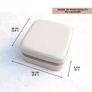 Luxurious Modern Square Lady PU Leather <b>Jewelry</b> Box with Custom Logo Velvet PC Material and Travel Storage <b>Case</b> - Product Image 6