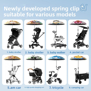 <strong>Baby</strong> Stroller Sunshade Umbrella Universal for <strong>Baby</strong> Tricycles and Push <strong>Carts</strong> Sun Protection Rain Umbrella Custom Logo - Product Image 3