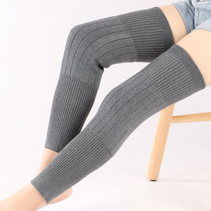 Otoño Invierno calidez para hombres y mujeres, cubierta de rodilla de Cachemira gruesa, protectores de piernas con forro polar antideslizantes contra el frío antiguo - Product Image 1