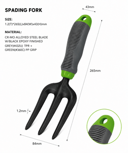 Outil de jardinage de style américain pour ameublir la terre, fourche à main de jardinage, cultivateur - Product Image 1