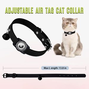 2024 Venta caliente fabricación Popular personalizado impermeable Anti-Pérdida PU extraíble Airtag gato perro <span class=keywords><strong>GPS</strong></span> <span class=keywords><strong>Collar</strong></span> - Product Image 6
