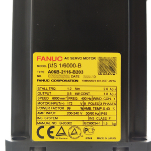 Motor Servo AC Serie Alpha FANUC A06B-0116-B103 - Product Image 2