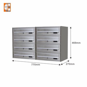 Đứng miễn phí thép không gỉ căn hộ hộp thư với 8 thư lưu trữ đơn vị - Product Image 3