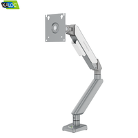 Support d'écran de bureau Kaloc Factory pour moniteurs de 17 à 32 pouces, en acier laminé à froid, à bras simple ou double, robuste et réglable
