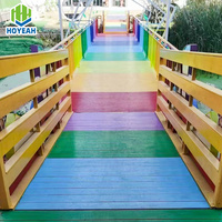 WPC platelage extérieur co-extrusion composite deck board anti-fading arc-en-ciel imperméable wpc flooring outdoor pool deck