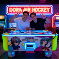 Table de hockey à pièces pour 4 joueurs Table de jeu Air Hockey Jeu d'arcade Air Hockey