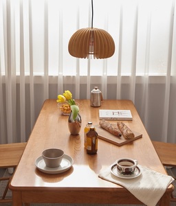 K9112 Nhật Bản phong cách rắn gỗ hình chữ nhật Bàn Ăn Gỗ Anh Đào ánh sáng nhà hàng sang trọng đăng nhập cao cấp bảng - Product Image 2