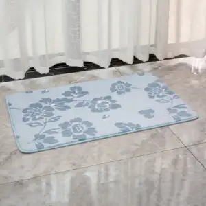 Alfombras de baño de microfibra Alfombra de ducha de baño Alfombra de baño suave antideslizante lavable