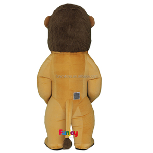 Short Fur Unisex <strong>Adults</strong> Plush Animal Halloween Inflatable <strong>Lion</strong> Mascot <strong>Costumes</strong> Funny Party Outfit - Product Image 6