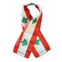 Décorations de célébration d'événements sportifs du Liban, accessoires de supporter sur le thème du drapeau national, ensemble de promotion en gros