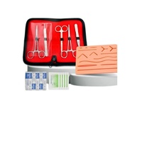 NOUVEAU Module de simulation de la peau pour la pratique de suture chirurgicale avec suture de plaie Modèle de formation au débridement en silicone pour étudiants en médecine