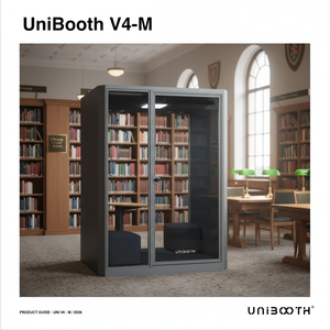 Cabine téléphonique insonorisée multifonctionnelle durable UNIBOOTH, pods de travail, cadre en aluminium de précision, installation de module rapide pour la vie quotidienne - Product Image 2