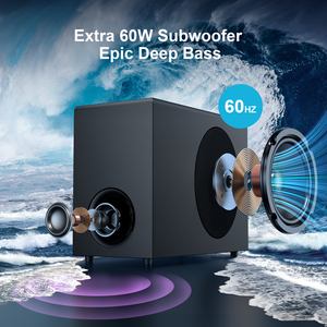 Barra de Sonido para TV Super Bass 2.1 2 en 1, Altavoces Premium, Sistema de Sonido Envolvente para Cine en Casa, para TV, PC, Proyector, Montable en Pared - Product Image 5