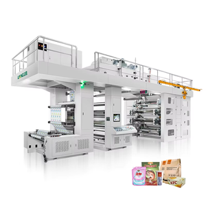 Lisheng, tela no tejida económica, película plástica de flexografía de alta velocidad, máquina de impresión flexográfica CI de 8 colores - Product Image 1