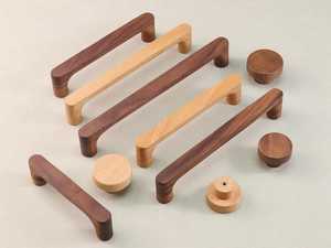 Ensemble de poignées et de boutons de porte en bois massif de luxe, quincaillerie de meubles haut de gamme pour les portes d'entrée principales, les armoires de cuisine, les placards - Product Image 4