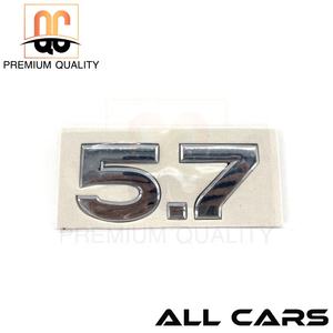 Venta caliente 5,7 litros Chrome <span class=keywords><strong>Car</strong></span> Logo <span class=keywords><strong>Big</strong></span> ABS Plastic Body Sticker para todo tipo de coches Película Número de modelo Emblemas de coche - Product Image 4