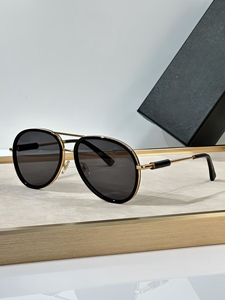 2024 INS pilote alliage UV400 dégradé lunettes de soleil hommes et femmes concepteur marque luxe à la main crapaud lunettes avec étui - Product Image 5