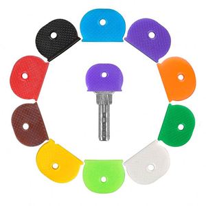 Custom Color Protective <b>Key</b> Cap Cover Tags Set <b>Keys</b> <b>Identifier</b> Label ID Silicone Sleeve for House Apartment Organization - Product Image 1