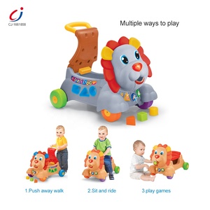 Marche-bébé 3 en 1, centre d'activités pour bébé, éducatif, unique, à roulettes, lion, activité ronde, marche-bébé de dessin animé - Product Image 2