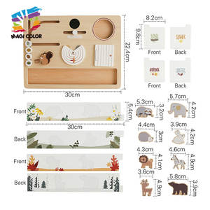 Jouets en bois bricolage Busyboard Kids Active Busy Board <span class=keywords><strong>Motessori</strong></span> pour enfants W12D201 - Product Image 3