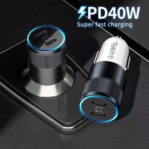 Caricabatterie da auto universale a doppia porta PD 40W a ricarica rapida per accessori e forniture elettroniche per cellulari, vendita all'ingrosso direttamente dalla fabbrica - Product Image 1