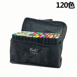 Ensemble de 80 marqueurs d'art à double pointe (fine et biseautée) à base d'alcool, avec support et sac - Product Image 5