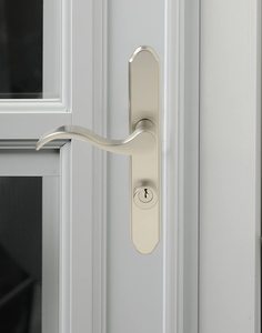 Beliebte Satin Nickel langlebige Türgriff verriegelung vorne hinten Hebel Zylinder Home Security Riegel mit Schlüsseln Doppeltür - Product Image 5